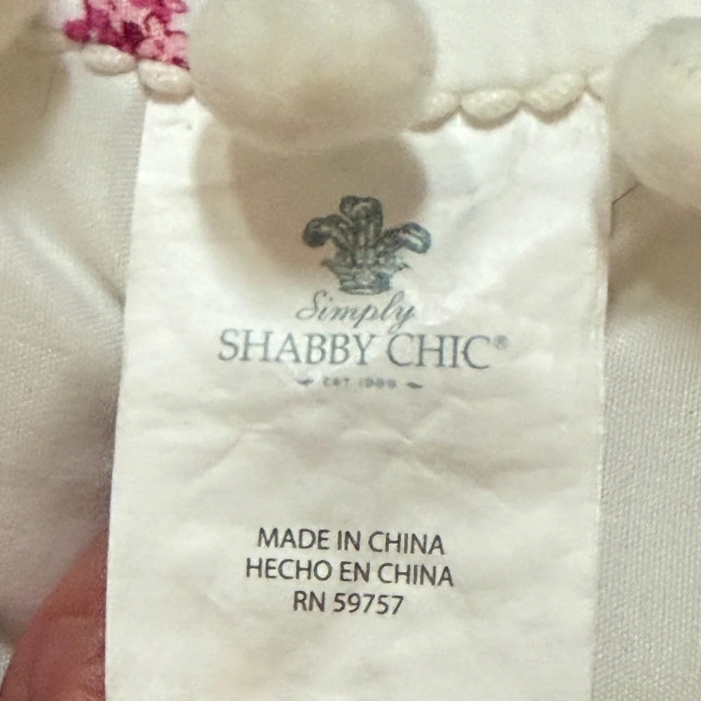 Simply Shabby Chic by Rachel Ashwell Pink Floral Decorative Pillow Cottagecore